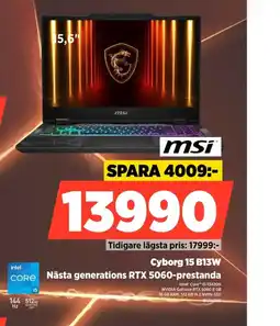 Power msi cyborg 15 b13w erbjuda
