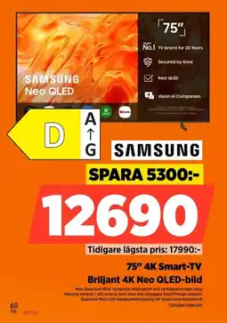 Power Samsung 75" 4K Smart-TV erbjuda