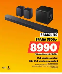 Power Samsung 9.1.4-kanals soundbar erbjuda