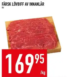 Matdax Färsk lövbill av innanlår erbjuda