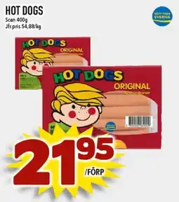 Matdax Hot dogs original erbjuda