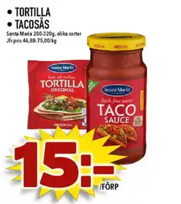 Matdax Santa Maria tortilla tacosås erbjuda