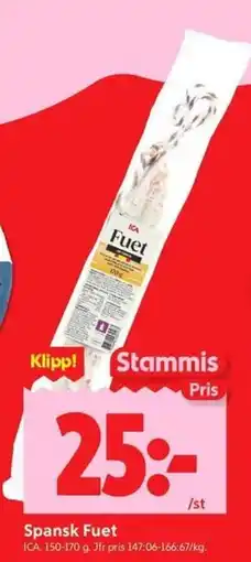 ICA Kvantum ICA Spansk Fuet erbjuda