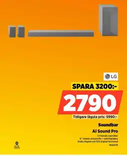 Power LG Soundbar AI Sound Pro erbjuda