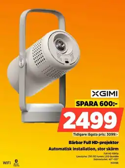 Power Xgimi bärbar full hd-projektor erbjuda