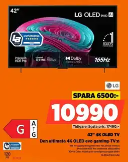 Power LG 42" 4K OLED TV erbjuda
