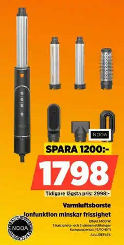 Power Nooa varmluftsborste erbjuda