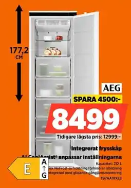 Power Aeg integrerat frysskap erbjuda