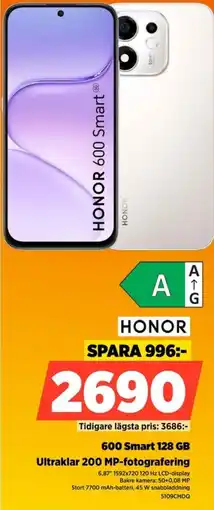 Power Honor 600 Smart erbjuda