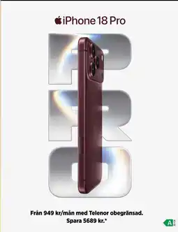 Power Apple iPhone 18 Pro erbjuda