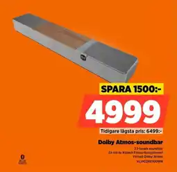 Power Dolby Atmos-soundbar erbjuda