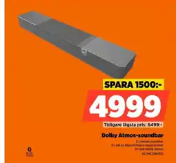 Power Klipsch Dolby Atmos-soundbar erbjuda