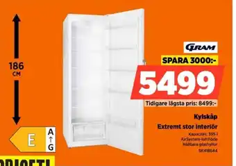 Power Gram kylskåp erbjuda