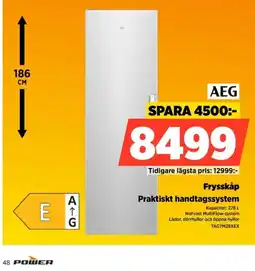 Power Aeg frysskåp erbjuda