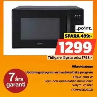 Power Point mikrovågsugn erbjuda