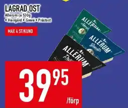 Matdax Allerum lagrad ost erbjuda
