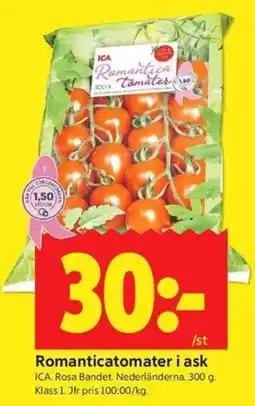 ICA Kvantum Ica romantica tomater erbjuda