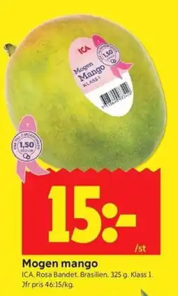 ICA Kvantum Ica mogen mango erbjuda