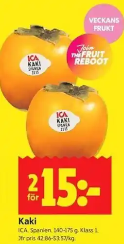 ICA Kvantum Ica kaki erbjuda