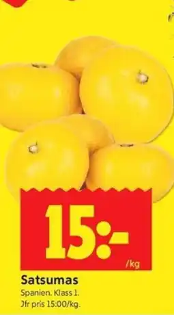 ICA Kvantum Satsumas erbjuda