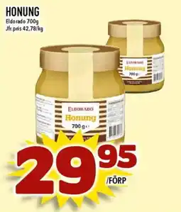 Matdax Eldorado honung erbjuda