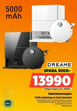 Power Dreame robotdammsugare erbjuda