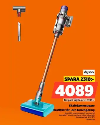 Dyson skaftdammsugare
