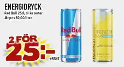 Matdax Red Bull energidryck erbjuda