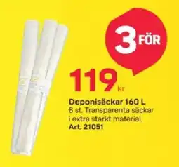 Byggmax Deponisäckar 160 L erbjuda