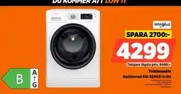 Power Whirlpool Tvättmaskin Optimera 6th SENSE-tvätt erbjuda