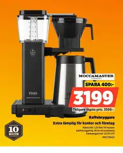 Power Moccamaster kaffebryggare erbjuda