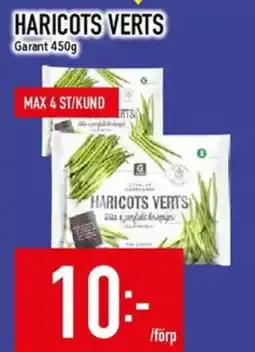 Matdax Garant haricots verts erbjuda