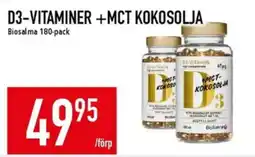 Matdax Biosalma D3-vitaminer + Mct kokosolja erbjuda