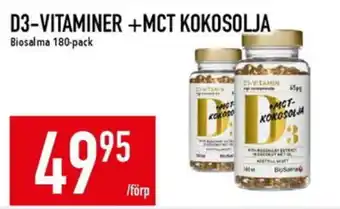 Matdax Biosalma D3-vitaminer + Mct kokosolja erbjuda