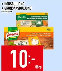 Matdax Knorr hönsbuljong grönsaksbuljong erbjuda