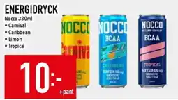 Matdax Nocco energidryck erbjuda