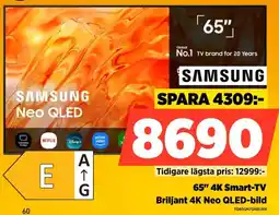 Power Samsung 65" 4K Smart-TV erbjuda