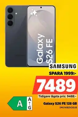 Power Samsung Galaxy S26 FE 128 GB erbjuda
