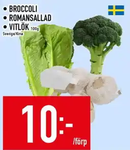 Matdax Broccoli Romansallad Vitlök erbjuda