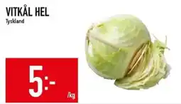 Matdax Vitkål hel erbjuda