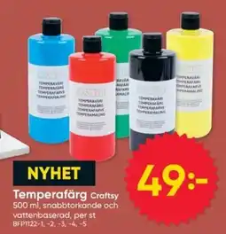 DollarStore Temperafärg Craftsy erbjuda