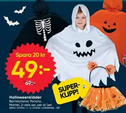 DollarStore Halloweenkläder erbjuda