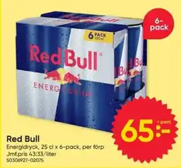 DollarStore Red Bull Energidryck erbjuda