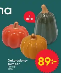 DollarStore Dekorations-pumpor erbjuda