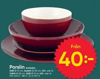 DollarStore Porslin Kotikulta erbjuda