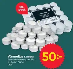 DollarStore Värmeljus Kotikulta erbjuda