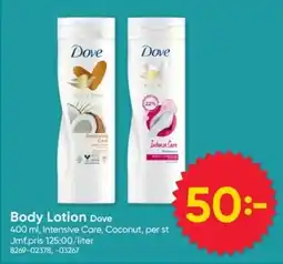 DollarStore Dove Body Lotion erbjuda