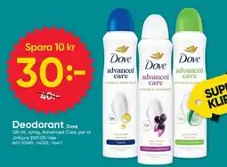 DollarStore Dove deodorant erbjuda