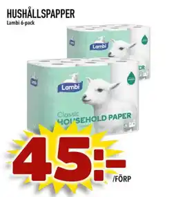 Din Mat Lambi hushållspapper erbjuda