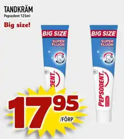 Din Mat Pepsodent tandkräm erbjuda